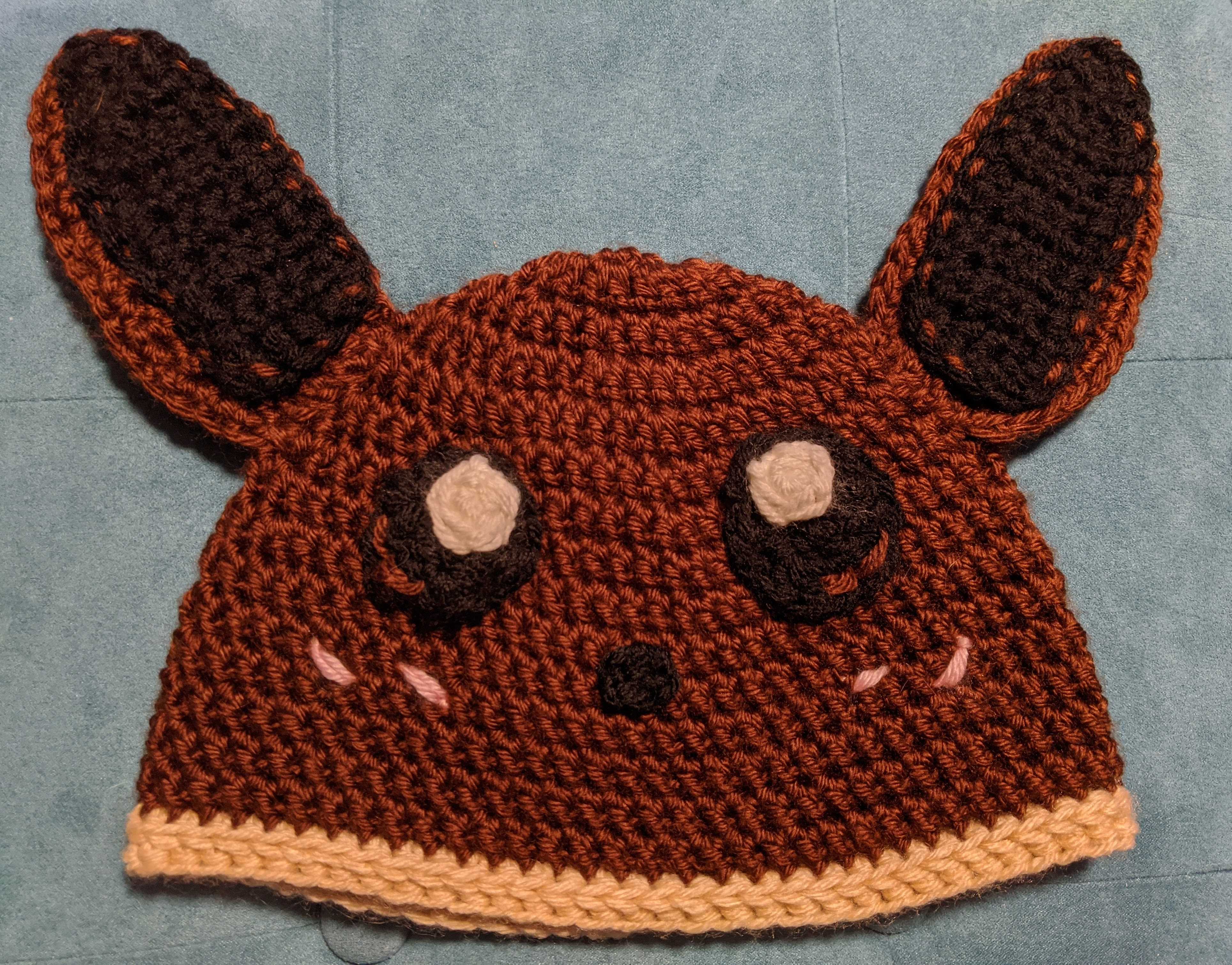 I modified a beanie pattern. It came out surprisingly cute?!