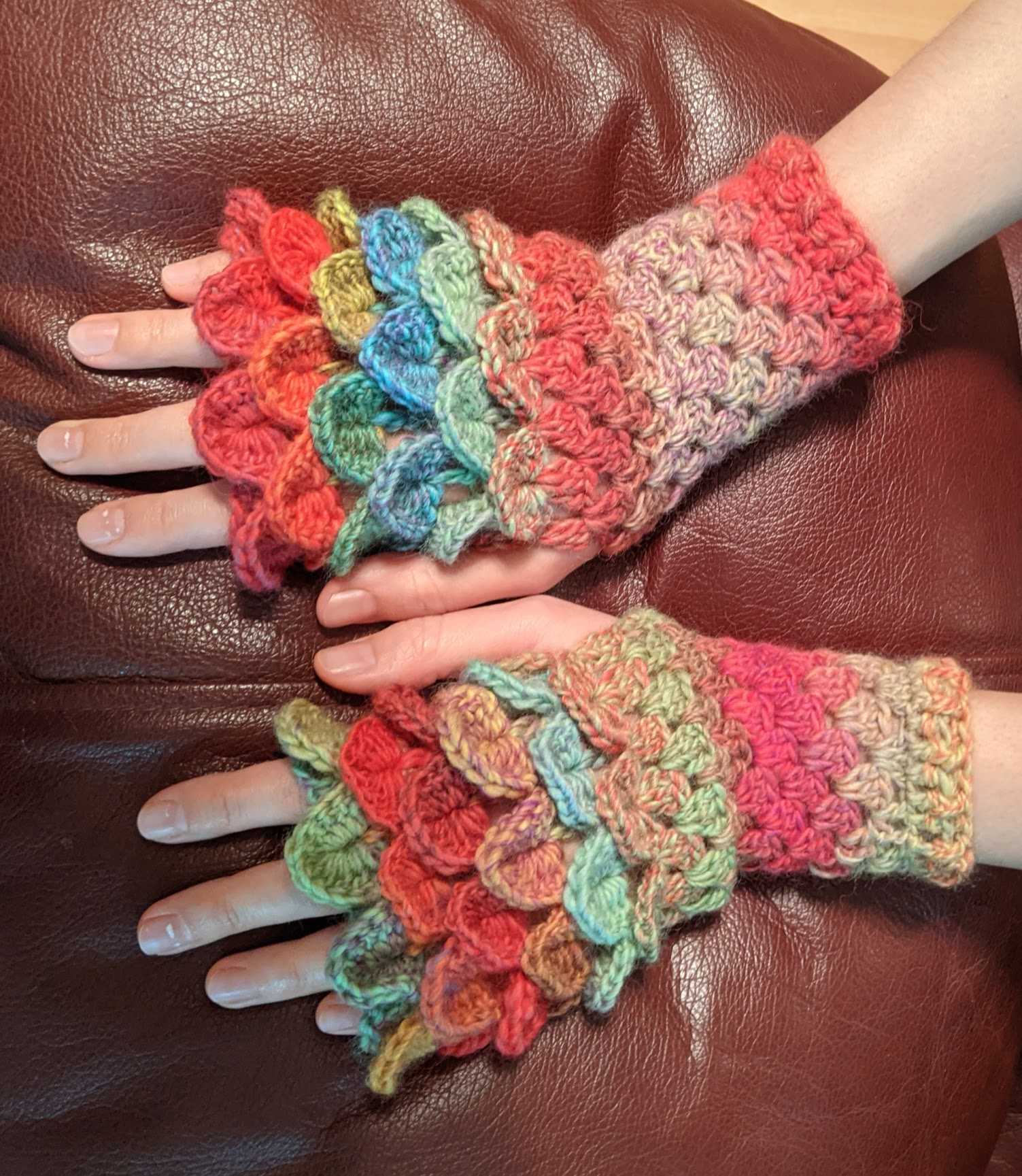 This was such a fun pattern, and the gloves are really warm. I want to make these for everyone!